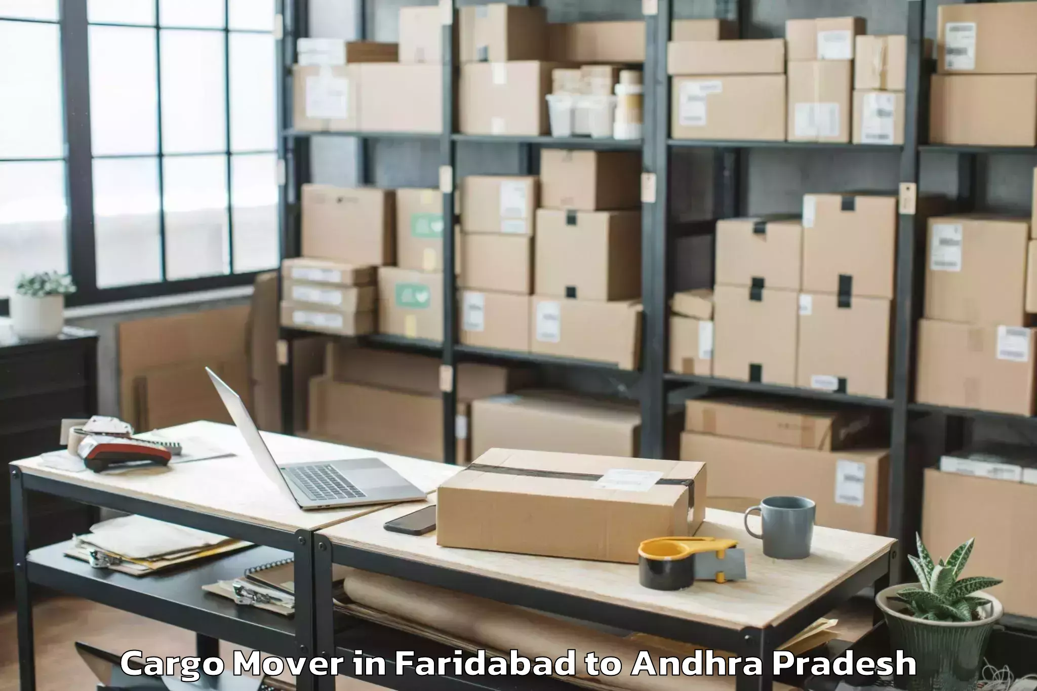 Leading Faridabad to Dwaraka Tirumala Cargo Mover Provider